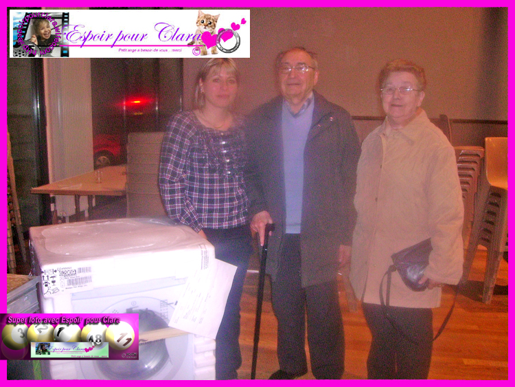 Le s�che linge fait partie des nombreux de lots a gagner lors des Super Loto organis� par l`association espoir pour Clara