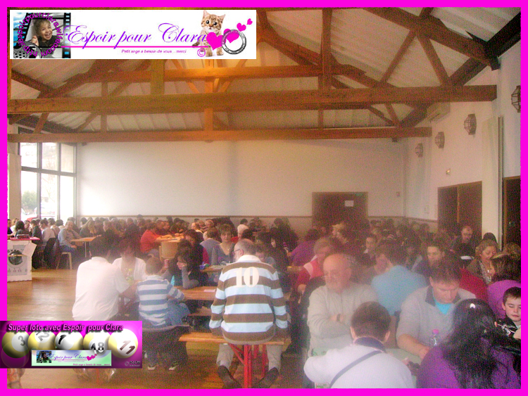  Super Loto organis� par l`association espoir pour Clara avec des lots tous plus extra-ordinaire les uns que les autres , tous le monde gagne, tous le monde remporte un super lot,